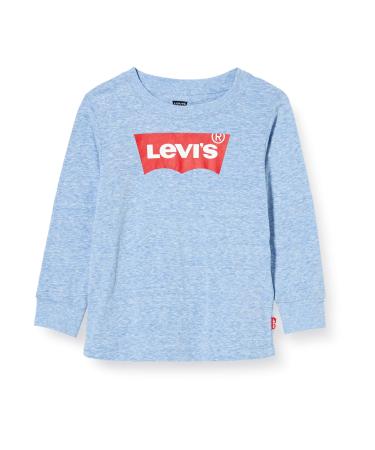 Levi's Kids l/s batwing tee Baby Boys 6 Months Regatta Snow Yarn