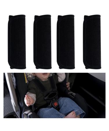 Tugaizi 2 Pairs Baby Car Seat Belt Covers Stroller Belt Covers for Infant Toddler Kids Seat Strap Pads Covers for Car Seats Pushchair Stroller Belts