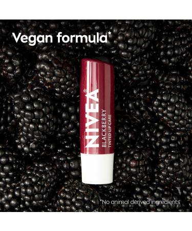 NIVEA Blackberry Lip Care Tinted Lip Balm with Shea Butter Nourishing Oils and Vitamin C & E 3-in-1 Moisture Repair (for Dry Lips) and Color 0.17 Oz Stick (Pack of 2) - Buy Online on GoSupps.com