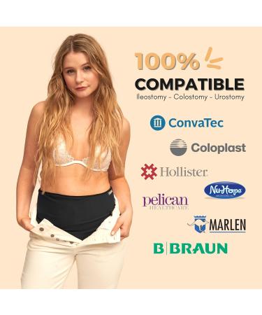 SIIL Ostomy belt for Men & Women Black. These Ostomy bag covers Acts as Colostomy Belt Ileostomy Belt as this Stoma Support belt is compatible with Colostomy bags Ileostomy bags. Made in Europe. - Buy Online on GoSupps.com