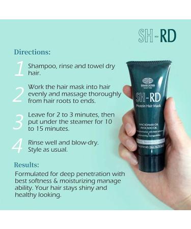 SH-RD Protein Hair Mask 2.37oz - Macadamia, Avocado, Shea Butter, Argan Oil - Deep Penetrating Softness & Moisture - Buy Online on GoSupps.com