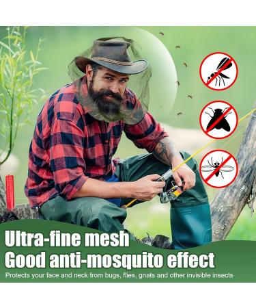Mesh Head Nets 2 Pcs Mosquito Head Net Face Mesh Cover for Outdoor Activities Hiking Fishing Hunting Camping Backpacking (Green) - Buy Online on GoSupps.com