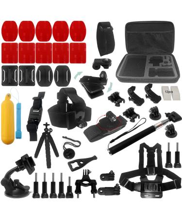 Action Camera Accessories Kit for GoPro Hero 10 9 8 Max 7 6 5 4 3 GoPro Session 5 Fusion Silver Black Insta360 SJCAM SJ4000 Xiaomi Yi 4K APEMAN DBPOWER Campark OSMO EK5000 EK7000 - Buy Online on GoSupps.com