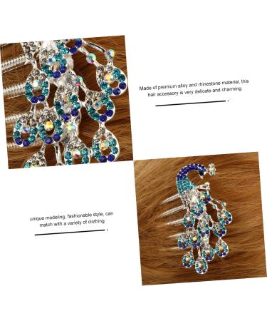 Amosfun Diamond Phoenix Hair Comb Wedding Hair Clip Combs for Women Wedding Hair Accessories for Women Flower Girl Barrette Rhinestone Barrette Comb Crystal Hair Clips Hair Side Comb Lace - Buy Online on GoSupps.com