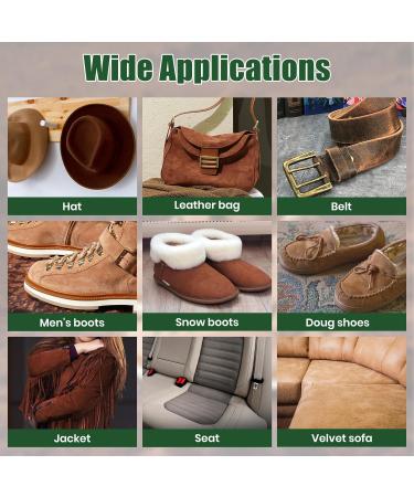 KIEMT Premium Suede & Nubuck Care Kit | Leather Cleaner Conditioner & Water Repellent Protector for Shoes Sofas & More - Buy Online on GoSupps.com