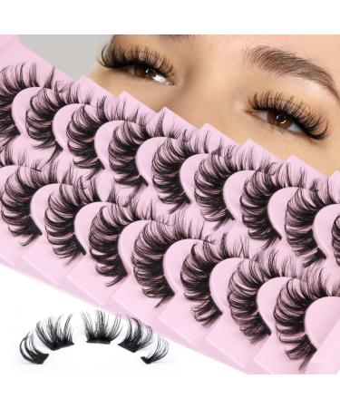 D Curl Lash Clusters Wispy Fluffy False Eyelashes Pack 9-15MM DIY Individual Eyelash Extensions Volume Dramatic False Lashes 9 Pairs by Zenotti