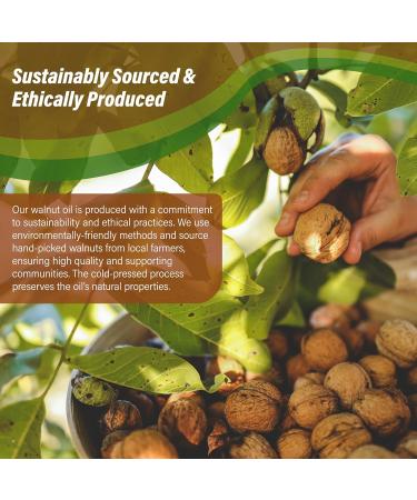 100% Pure Cold Pressed Walnut Oil 2 oz - Natural Moisturizer for Skin Body Face & Hair Growth - Ideal for Creams Lotions Lip Balm & Soap Making - Buy Online on GoSupps.com
