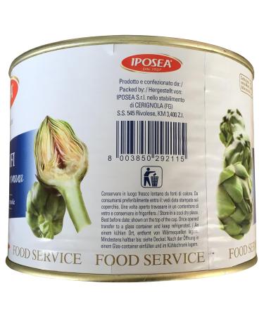 Buy IPOSEA Marinated Artichokes with Stems in Sunflower Oil - 1900g & 1100g | Authentic Carciofi con Gambo alla Romana - International Shipping - Buy Online on GoSupps.com