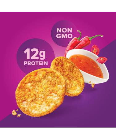 Pure Protein Popped Crisps Sweet Chili High Protein Snack 12G Protein 1.27oz. 12 Count - Buy Online on GoSupps.com