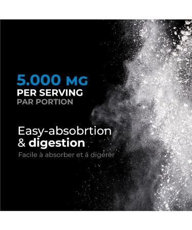 BIOGENIQUE Creatine Monohydrate Powder 500g - For Muscle Building Increased Strength Enhanced Energy and Improved Athletic Performance - Pharmaceutical grade Creatine Supplement 5000mg per Serving- Vegan Made in Canada - Buy Online on GoSupps.com