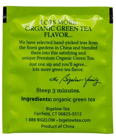 Bigelow Organic Green Tea - 150 Count Box, Individually Wrapped - Buy Online on GoSupps.com