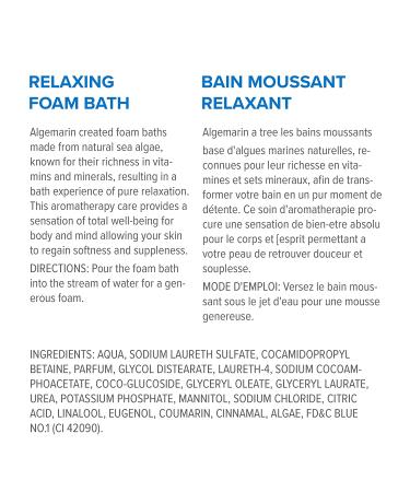 Algemarin Bubble Bath 750ml - Luxurious Bubble Bath by Algemarin - Buy Online on GoSupps.com