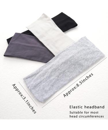 BBGifts 12 Pack Cotton Stretch Headbands for Women and Girls - Non-Slip Workout Head Wraps for Sports, Yoga, Pilates, Running - Solid Colors - Perfect Gift for Active Lifestyle - Buy Online on GoSupps.com