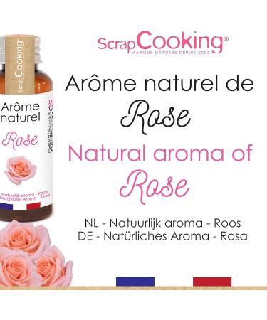 ScrapCooking 4396 Natural Rose Liquid Flavor 40 ml Food Flavoring for Pastry Yogurts Cakes Cheesecakes Biscuits Dessert - Buy Online on GoSupps.com