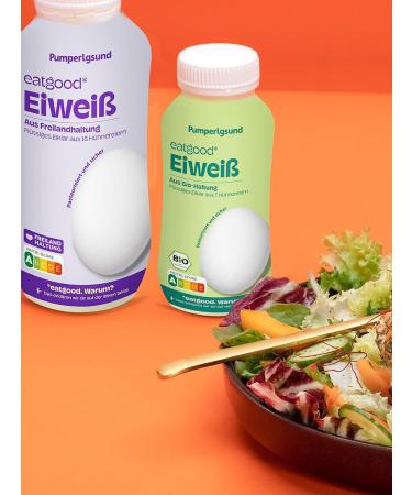 Buy Pumperlgsund Organic Liquid Egg Whites - High-Quality Chicken Egg White (6 x 220 ml) - International Shipping Available - Buy Online on GoSupps.com