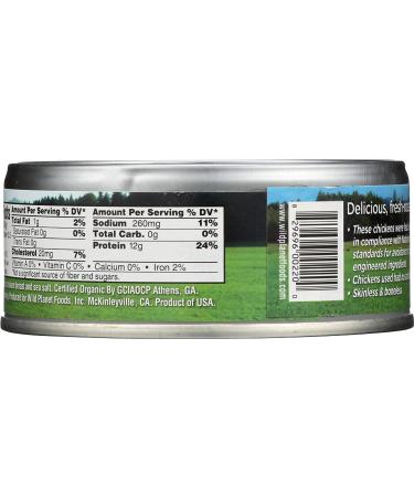 Wild Planet Organic Roasted Chicken Breast - Skinless, Boneless, 5oz with Sea Salt | Pack of 1 - Buy Online on GoSupps.com