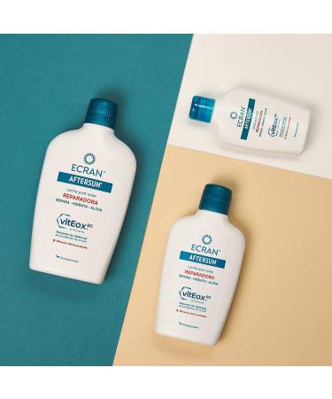 Ecran Aftersun Post Solar Moisturizing Milk 100ml - Travel Size Shea Butter Repair Lotion for Sunburn Relief - Buy Online on GoSupps.com