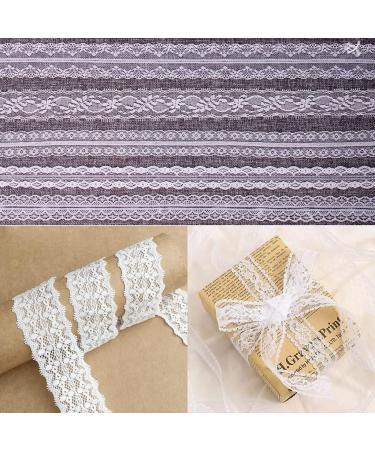 30 Yards White Lace Ribbon - Wedding Decoration, Gift Wrapping, Dress Sewing - Style 1 - Buy Online on GoSupps.com