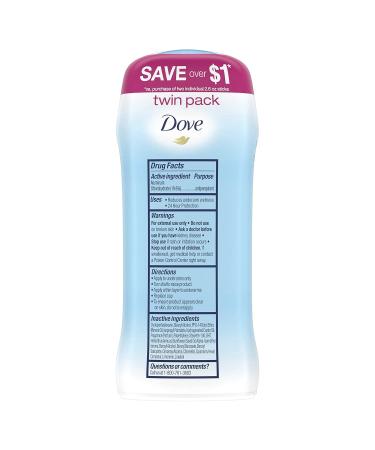 Dove Invisible Solid Antiperspirant Deodorant Stick for Women Powder For All Day Underarm Sweat and Odor Protection 2.6 oz 2 Count 2.6 Ounce (Pack of 2) Fresh - Buy Online on GoSupps.com
