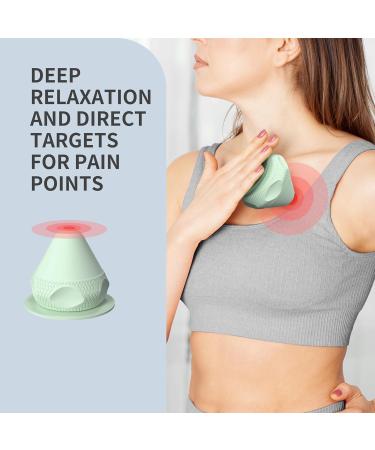 Proiron Trigger Point Massager Ball with Suction Cup - Fascia Fitness Tool for Muscle Pain Relief in Back Neck Arms & Shoulders - Green - Buy Online on GoSupps.com