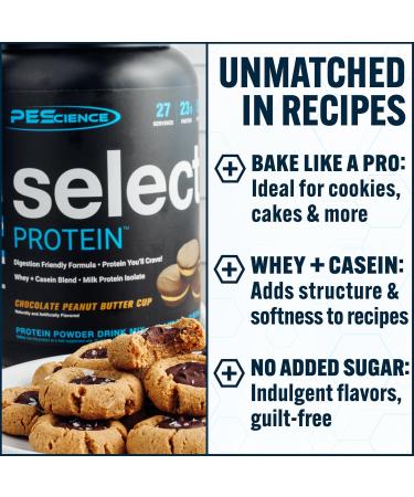 PEScience Select Protein Powder, Whey and Casein Blend, Clean Protein Powder for Women and Men, Low Calorie, Low Carb, Keto Friendly, Gluten Free - Peanut Butter Cookie - 5 Servings - Buy Online on GoSupps.com