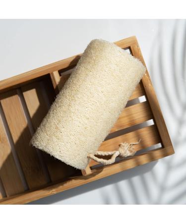 Organic Flat Loofah Sponge - Eco-Friendly Exfoliating Bath Sponge - Buy Online on GoSupps.com
