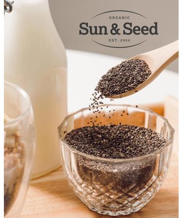 Sun & Seed Organic Chia Seed Protein Powder - 300g - High Fiber, Plant Based, Vegan-Friendly - Buy Online on GoSupps.com
