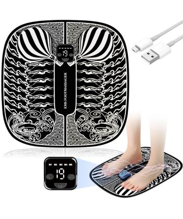 EMS footstimulator Massage device electrically foot massage device with 6 modes and 19 levels with remote control foot massage for circulatory and muscle pain relief - Buy Online on GoSupps.com