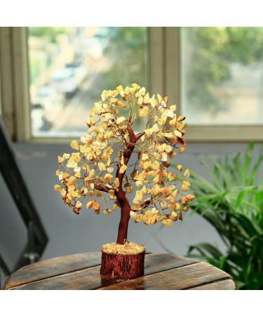 PYOR Aventurine Yellow Feng Shui Money Tree Crystals - Good Luck Energy Gemstones for Spiritual Decor - Buy Online on GoSupps.com