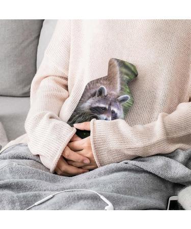 Raccoon Hot Water Bottle with Plush Cover - Hand Warmer for Adults & Children | 26.5x15.3cm - Comfort & Warmth Worldwide - Buy Online on GoSupps.com