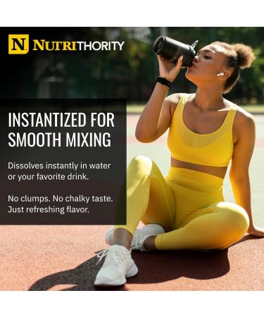 Nutrithority - BCAA Powder Post Workout Recovery Powder with BCAAs Amino Acids L-Isoleucine L-Leucine and L-Valine Improve Muscle Recovery and Hydration Sugar Free (Raspberry Rage) (30 Servings) - Buy Online on GoSupps.com