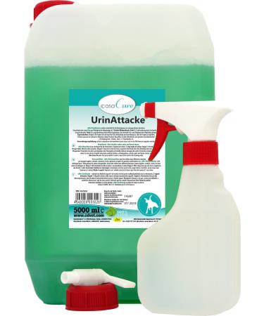 CDVet natural products Casacare urine attack spray bottle canister m. sprayfl.5 liters - dog cat - with urine + fetfed tank - smell - harmless use - preventive + treating + economical