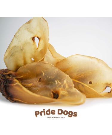 Prideedogs Cattle Ears with Shell - 5 Premium Beef Dog Treats | 100% German Quality | Odor-Neutral Bag | Ideal Chewing Snack - Buy Online on GoSupps.com