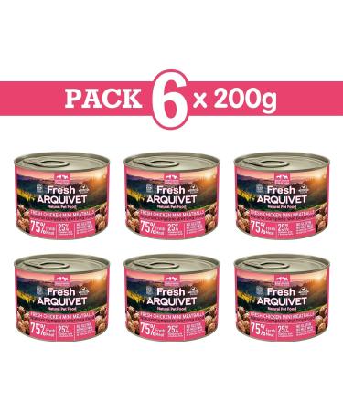 Arquivet Fresh Mini Chicken Meatballs 200g Pack of 6 units - Buy Online on GoSupps.com