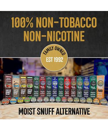 BaccOff Non-Tobacco & Non-Nicotine Smokeless Snuff Tea & Coffee Sampler Pack - 16 Individual Samples - Buy Online on GoSupps.com