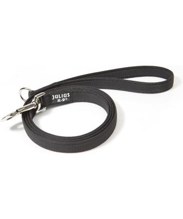 IDC Color & Gray Caught Leash - 20mm x 1.8m with Loop & D-Ring | Black & Gray Dog Leash for International Shipping - Buy Online on GoSupps.com