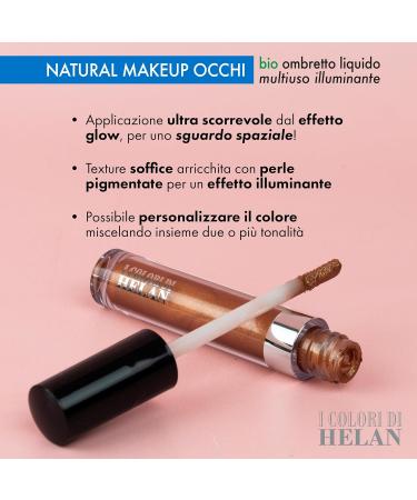  Helan Helan Les couleurs de Helan Multi-Use Illuminating Liquid Eye Shadow Ideal as Liquid Blush Earth Face Make-Up and Bronzer Long-Lasting Non-Transferring Makeup Eye Shadow - Buy Online on GoSupps.com