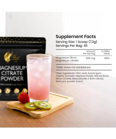 Coc March N.M.D Magnesium Citrate Powder Magnesium Supplement for Sleep & Relaxation, Digestive & Brain Support Strawberry Flavor, Vegan, Gluten Free, Keto Friendly & Non-GMO 45 Day Supply - Buy Online on GoSupps.com