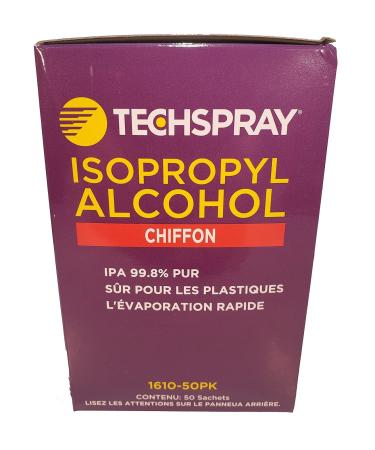 Buy Techspray 1610-50PK Isopropyl Alcohol Wipes 99.8% - Pre-Saturated Pack of 2 | International Shipping Available - Buy Online on GoSupps.com