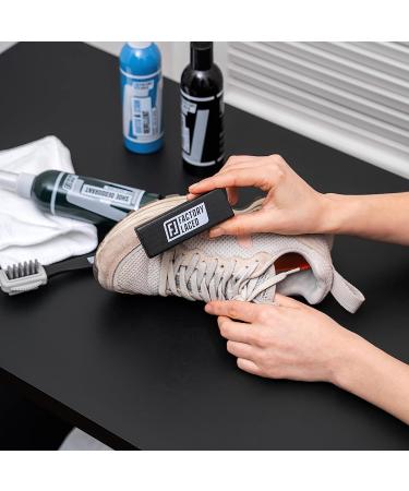 Factory Laced Shoe Cleaner Kit | All-Natural 8 Oz. Shoe Cleaner with Brush & Microfiber Towel - Perfect for Canvas, Mesh, Suede, Leather & More! - Buy Online on GoSupps.com