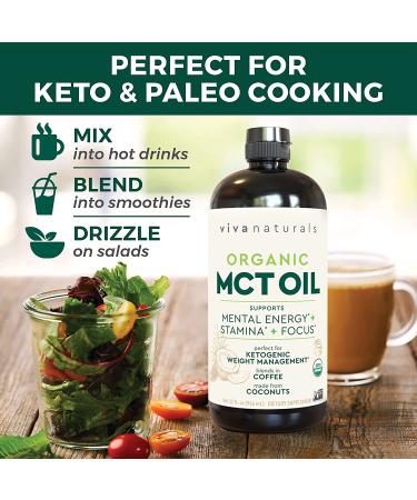 Organic MCT Oil for Keto Coffee - 32 fl oz | Fuel Your Morning - Buy Online on GoSupps.com