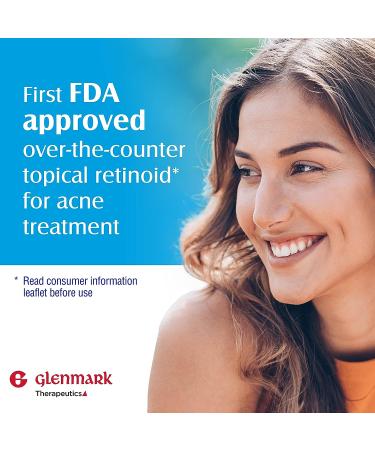 Glenmark Adapalene Gel 0.1% - 45g Tube | Acne Treatment & Retinoid Cream for Clear Skin - Buy Online on GoSupps.com