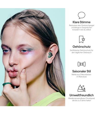 Loop Engage Equinox Earplugs | High-Quality Reusable Hearing Protection | Flexible Fit for Social Events Children's Education & Noise Sensitivity | SNR 16 dB - Buy Online on GoSupps.com