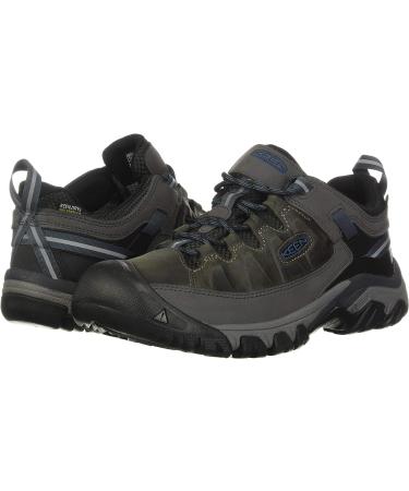 KEEN Men's Targhee 3 Low Waterproof Hiking Shoes - Size 13 Steel Grey/Captains Blue - Buy Online on GoSupps.com