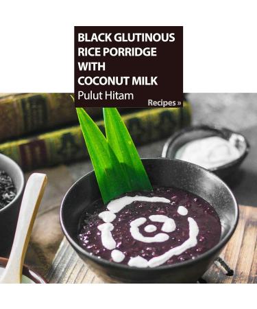ZF Black Glutinous Rice 1kg Sticky Rice for Rice Pudding Rice Porridge and Pulut Hitam - Buy Online on GoSupps.com