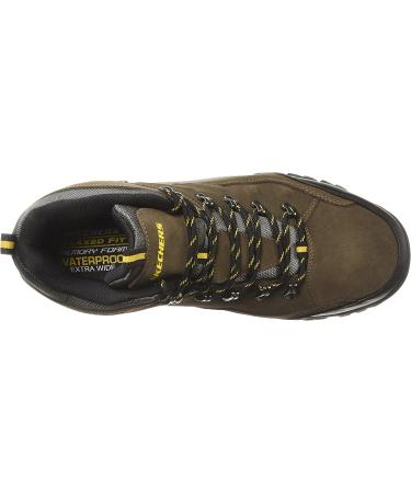 Skechers Men's Relment-Pelmo Hiking Boot 10.5 Wide - Khaki | Durable and Comfortable - Buy Online on GoSupps.com