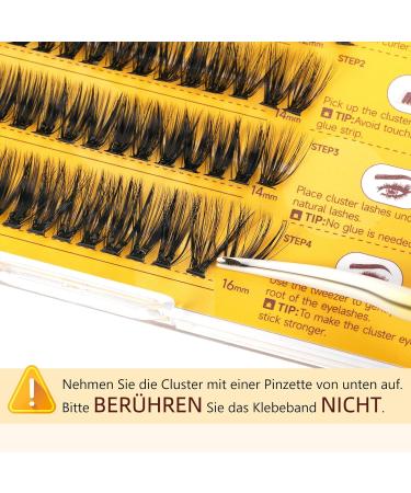 Self-Adhesive Eyelash Clusters - QUEWEL Natural Look Individual Extensions | 80 Reusable DIY Eyelashes for Beginners - Easy to Use (ZN04) - Buy Online on GoSupps.com