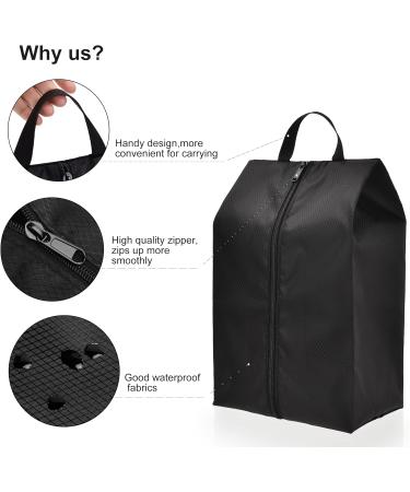 4 Pack Waterproof Nylon Shoe Storage Organizer Bags Set for Men Traveling Black - Buy Online on GoSupps.com