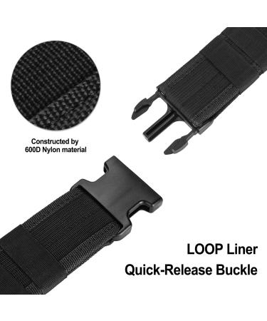 AGPtek Police Security Tactical Combat Gear Utility Nylon Belt (Black) - Buy Online on GoSupps.com