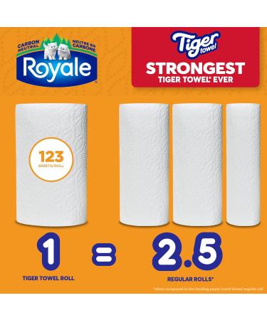 Royale Tiger Strong Paper Towel 1 Equal 2.5 Rolls 123 Sheets per Roll - Buy Online on GoSupps.com